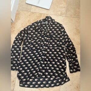 Zara elephant print blouse- longer in length (almost tunic), size small